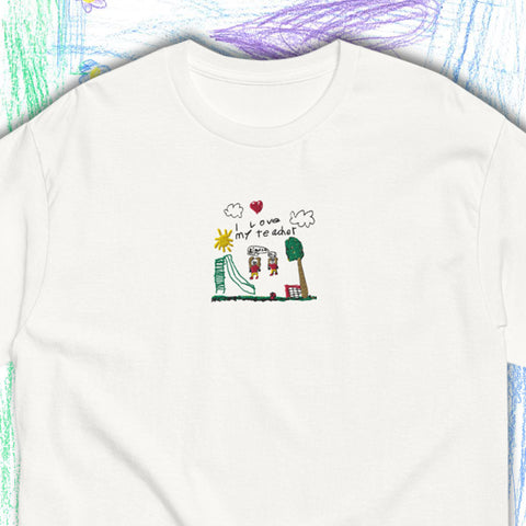 I Love My Teacher ♡ Embroidered Tee