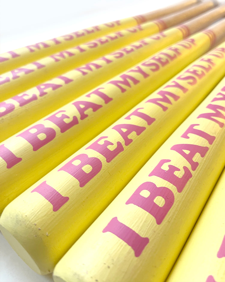 "I BEAT MYSELF UP" 30" Baseball Bat /50 - ASBESTOS x IDLES x BPB - BPB Wear